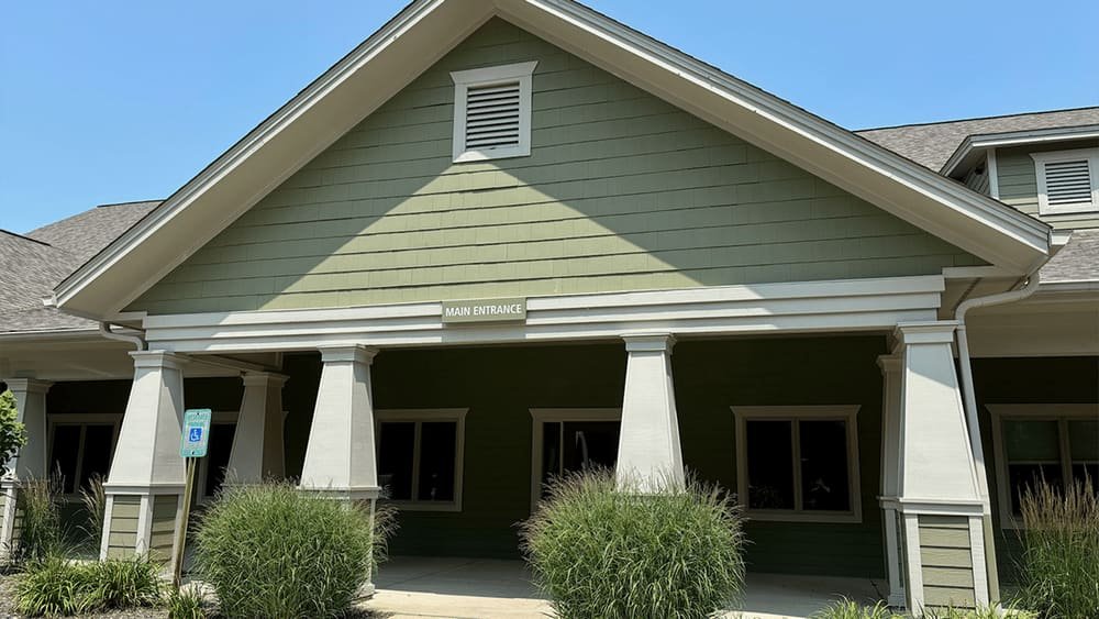 Exterior of Apollonia Dental Wellness, the Oconomowoc clinic where visits are held